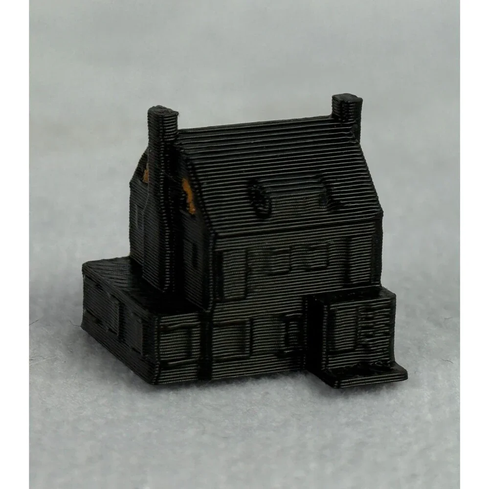 Amityville Horror 1979 Movie House Monopoly Game Piece Black with Orange Windows